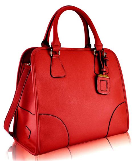 wholesale red fashion studded tote handbag
