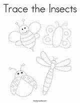 Insects Trace Coloring Insect Tracing Preschool Activities Pages Worksheets Kindergarten Preschoolers Nursery Writing Noodle Twistynoodle Favorites Login Add Learning Choose sketch template
