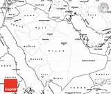 Saudi Arabia Map Blank Simple Maps East North West sketch template