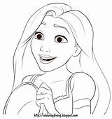 Coloring Disney Pages Tangled Rapunzel Princess Will These sketch template