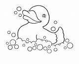 Duck Coloring Pages Baby Kids sketch template