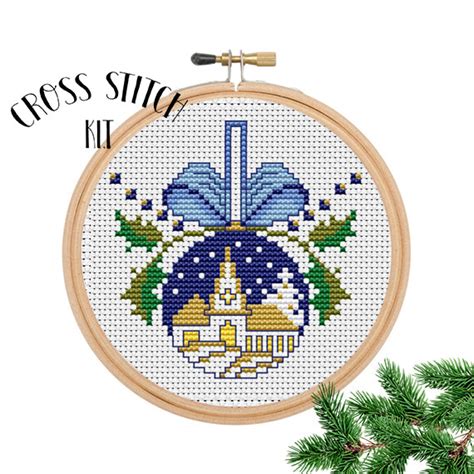 church christmas ornament cross stitch kit funny cross stitch