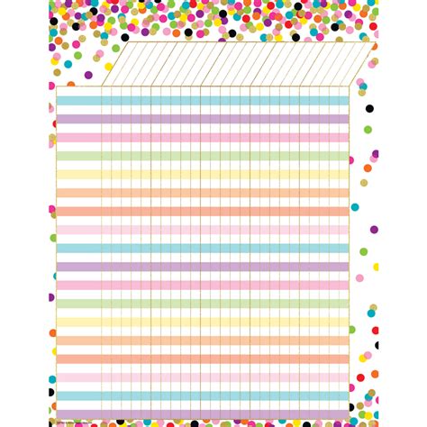confetti incentive chart tcr teacher created resources