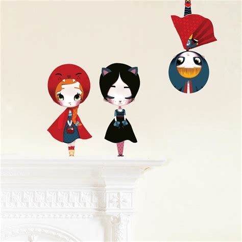 dolls wall stickers  dolls chocovenyl