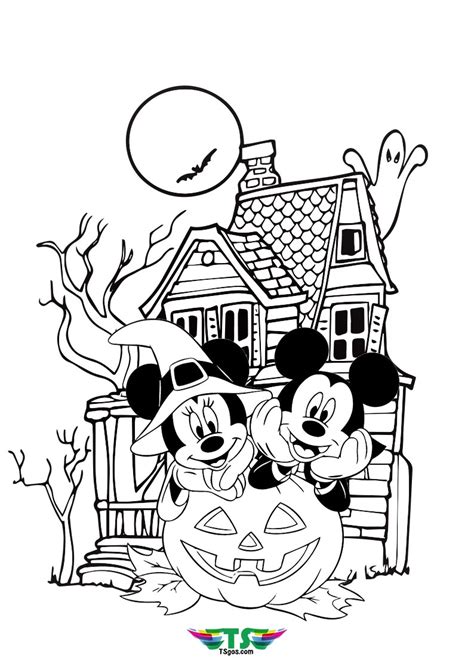 halloween coloring pages mickey mouse colors   world coloring