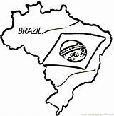 Brazil Coloring Flag Pages Map Color Printable Colouring Argentina Wales Drawing Getcolorings Kids Soccer Getdrawings Country Draw Clipart Choose Board sketch template