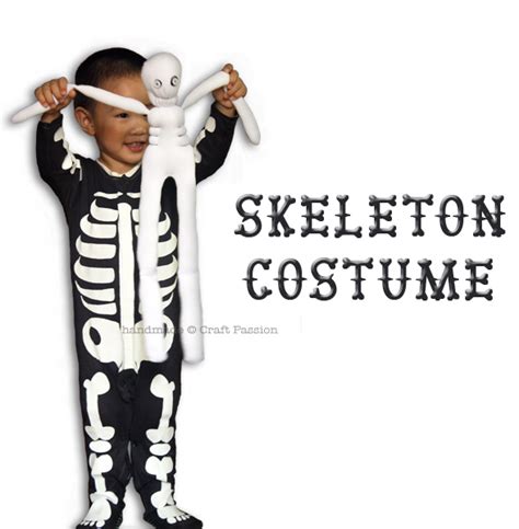 diy skeleton costume template