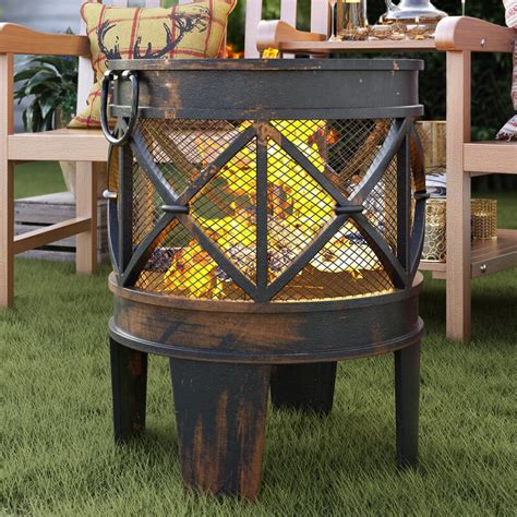 belfry heating naomi steel wood fire pit and reviews uk