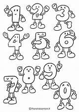 Numeri Stampare Ritagliare Pianetabambini Animati Lettere Infanzia Facili Colori Asilo Stampe Bacheca Alfabeto sketch template