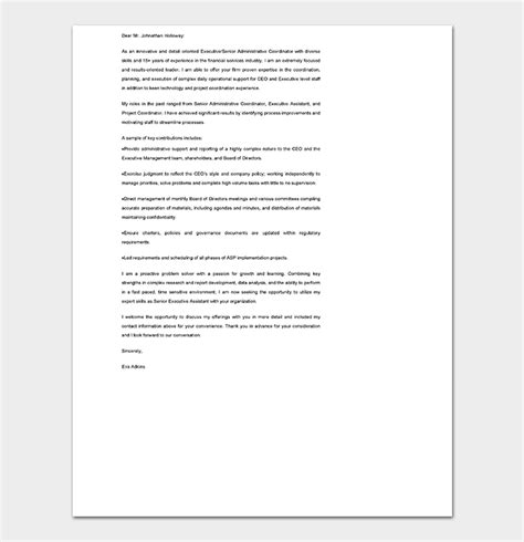 cover letter template 60 for word pdf format