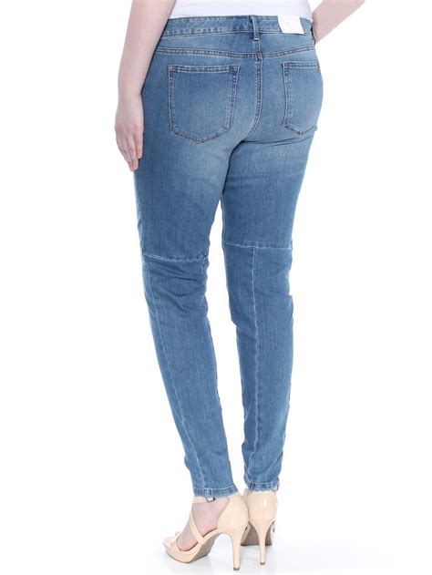 Jessica Simpson 69 Womens Blue Kiss Me Super Skinny Jeans 33 Waist