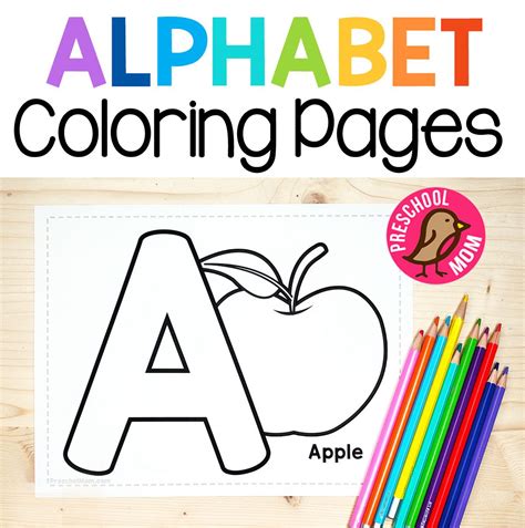 alphabet coloring pages preschool mom letter recognition preschool