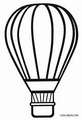 Balloon Air Hot Basket Coloring Template Pages Preschool Templates sketch template
