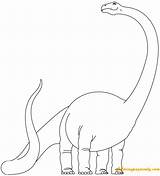 Dinosaur Sauropod Diplodocus Coloring Color Online Pages sketch template