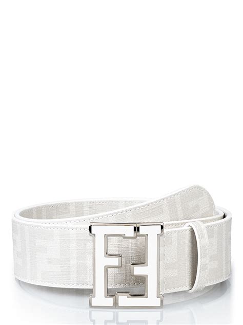 fendi belt  white lyst