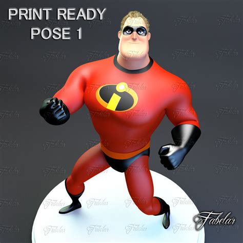 Mr Incredible Printable Pose 1 3d Model 3d Printable Stl
