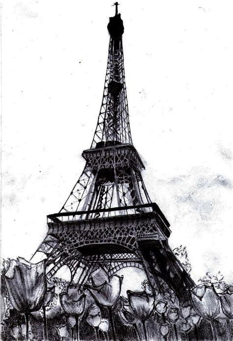40 Most Beautiful And Detailed Eiffel Tower Drawings