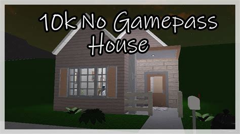 bloxburg tiny wooden home no gamepass 10k youtube