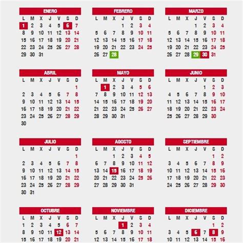 calendario laboral  festivos puentes  semana santa ideal