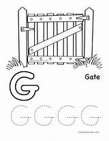 Gate Letter Coloring Pages Worksheet Preschool Writing Worksheets Alphabet Practice Sheet Template Cleverlearner Themes Sheets sketch template