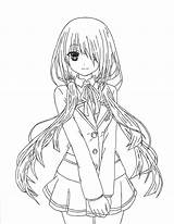 Kurumi Tokisaki Live Date Deviantart Anime Drawings Manga sketch template