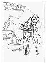 Rick Morty Coloring Pages Drawing Kids Back Sketch Original Getdrawings Categories sketch template