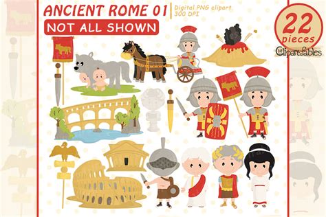 Ancient Rome Clipart Travel Clip Art Roman Empire Art By