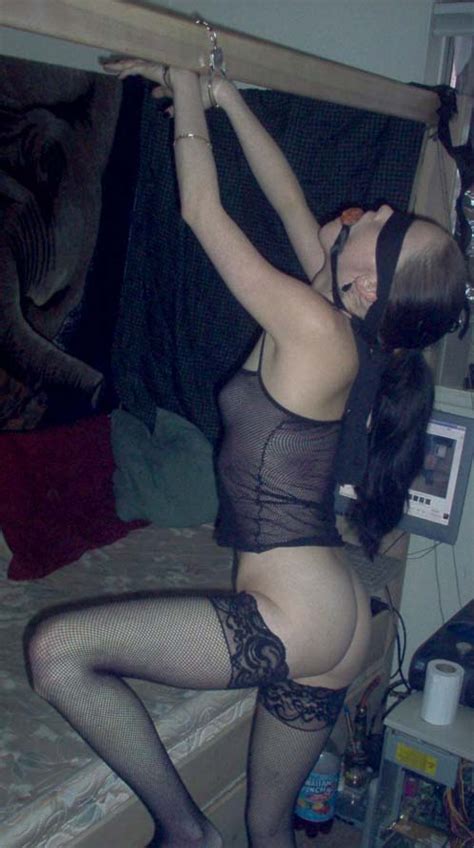 slut tied to chair blindfolded