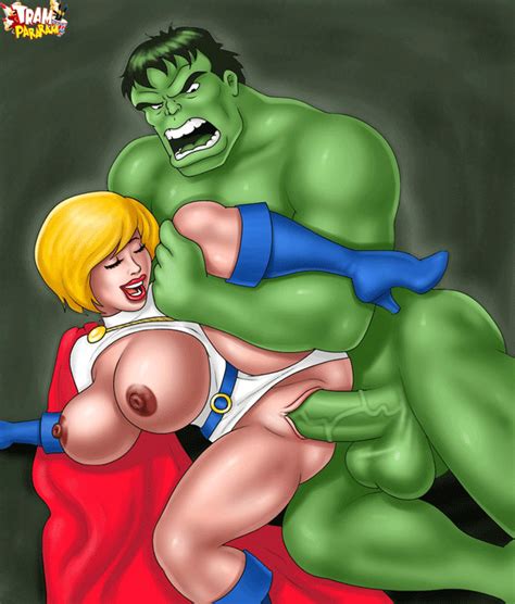 Powergirl Gets Her Pussy Fucked By The Hulk Skibum69