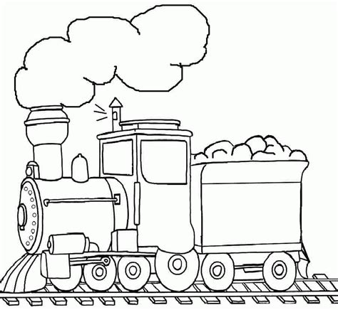 printable  transportation train coloring page  preschool