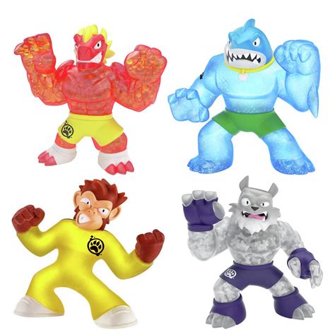 heroes  goo jit zu super stretchy action figure pack styles