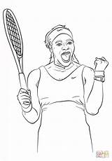 Serena Williams Coloring Pages Printable Clipart Sheets Drawing Girl Month History African American Supercoloring Tennis Colouring Color Celebrate Power Print sketch template