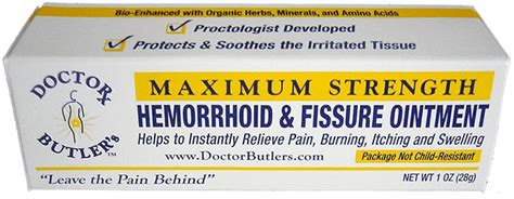 doctor butler s hemorrhoid and fissure ointment official site