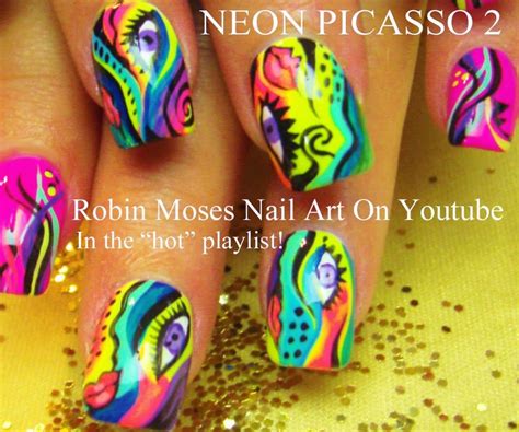 picasso nails nail art picasso nail art robin moses picasso