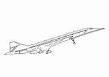 Flugzeuge Concorde Ausmalbilder Malvorlagen Ausmalen Hubschrauber Kinder Fliegen Duesenjet überschall sketch template