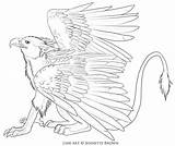Griffin Sugarpoultry Lineart sketch template