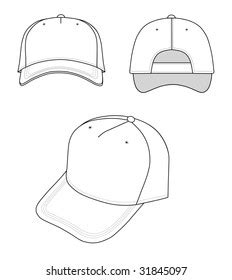 baseball hat template images stock  vectors shutterstock