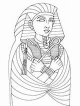 Cleopatre Egypte Coloriages Meilleures Pharaon Cultures Primaire Obelix Egyptian sketch template