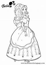 Coloring Pages Dress Fashion Getcolorings Barbie sketch template