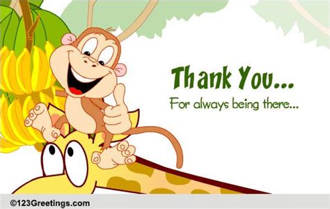 thanks for your support free for everyone ecards
