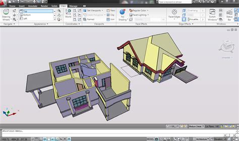 tutorial cepat modelling  rumah  lantai  autocad architecture