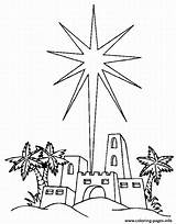 Bethlehem Coloring Star Pages Over Printable Color Print Book sketch template