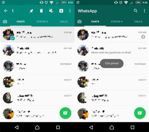 whatsapp chat pinning techweez