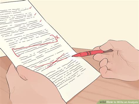 write  analysis  pictures wikihow