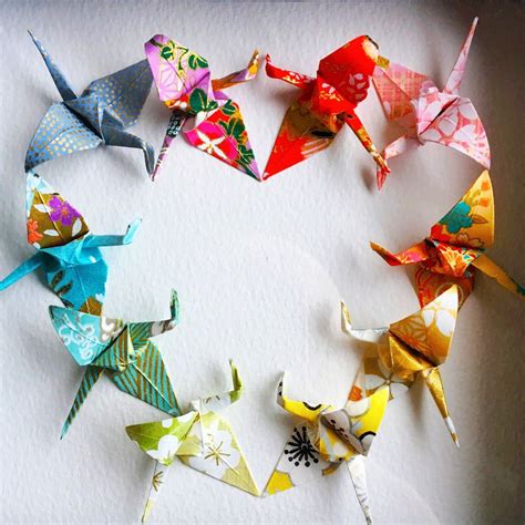 personalised origami wedding gift origami crane origami wall etsy uk