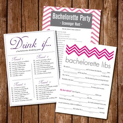 items similar  printable bachelorette party game pack  etsy