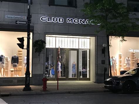 club monaco  rue sainte catherine  montreal qc