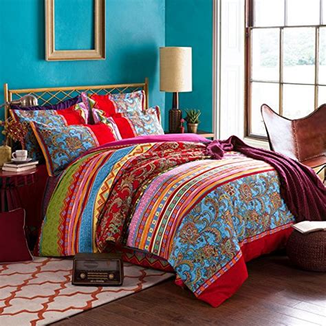 fadfay colorful bohemian duvet covers queen king size exotic boho bedding shabbychic londoncouk