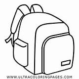 Backpack School Coloring Bag Camping Pack Schoolbag Pages Icon Hiking Iconfinder sketch template