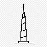 Burj Khalifa Arab Jumeirah Grattacielo Skyscraper Freepng Ras Khor Gratte Ciel Ultracoloringpages sketch template